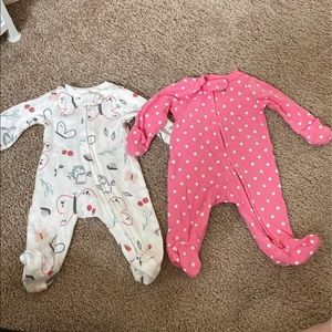 Preemie 2 way zipper onesies